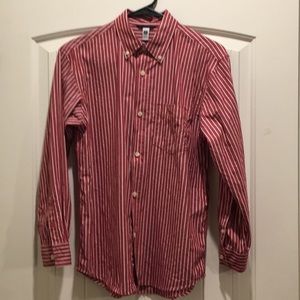 Gap Kids Boys XL 12 Red White Long Sleeve Shirt